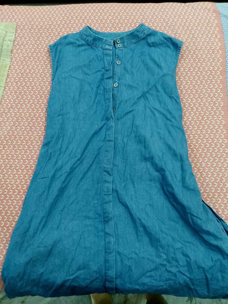 Denim Sleeveless Dress