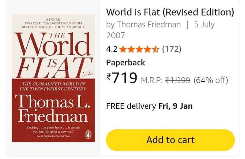 The World is Flat by Thomas Friedman