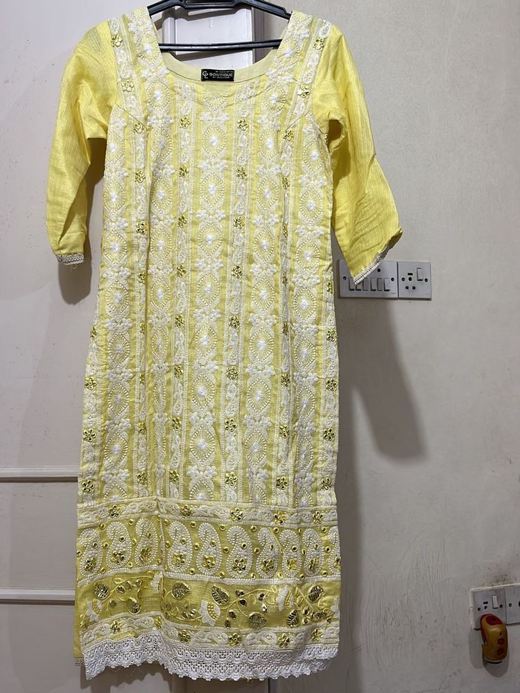 Light Lemon Color Kota Doriya