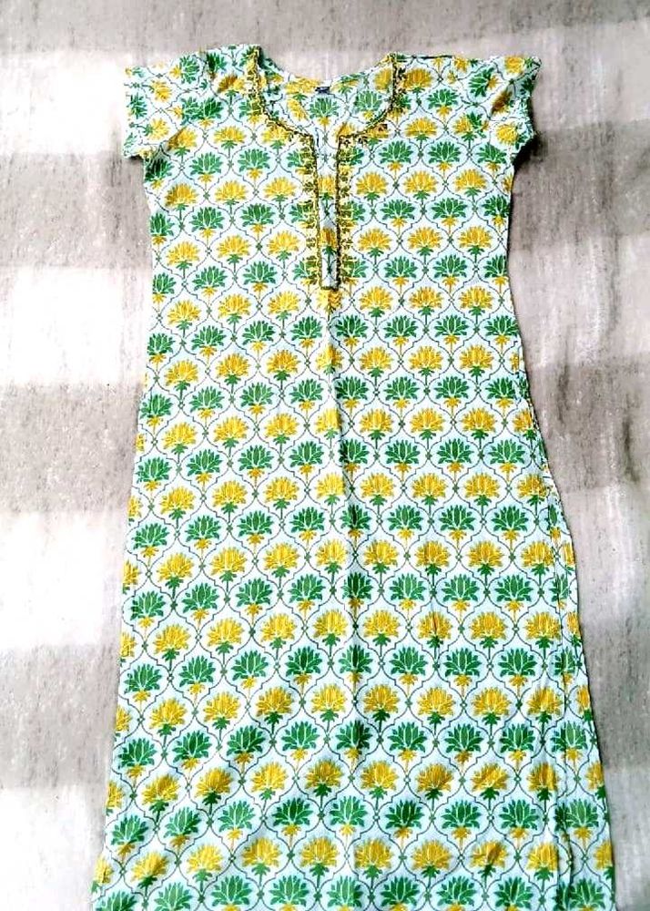 Floral Print Kurta