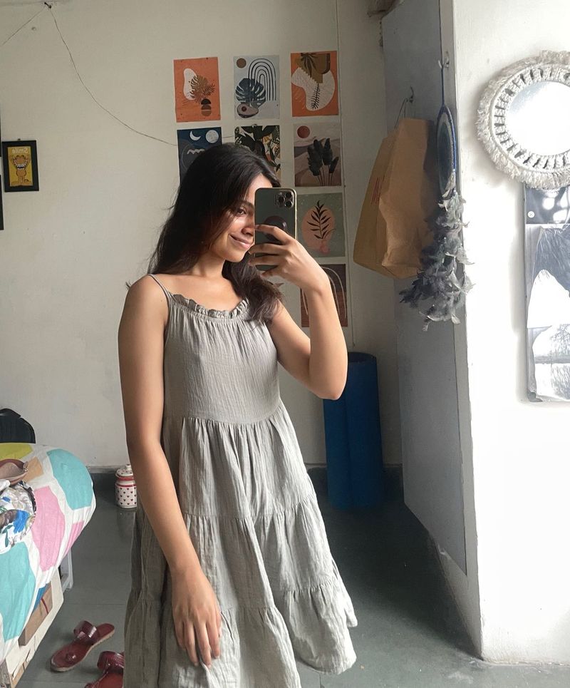 Gray Tiered Sundress