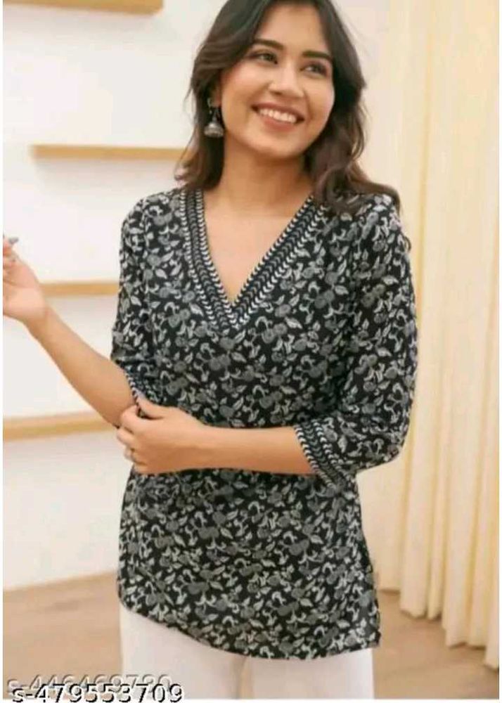 Floral Print short kurti