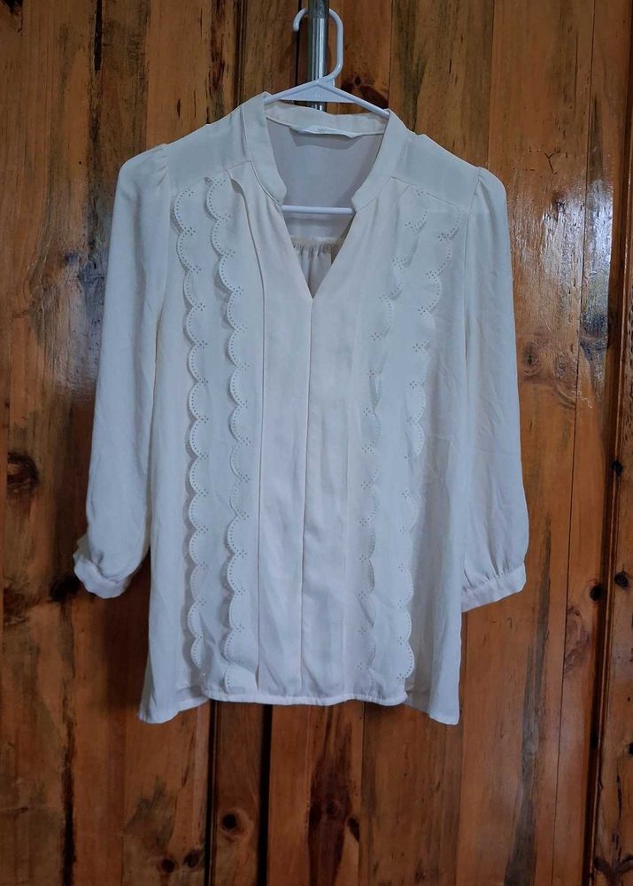 Vintage Cream Blouse