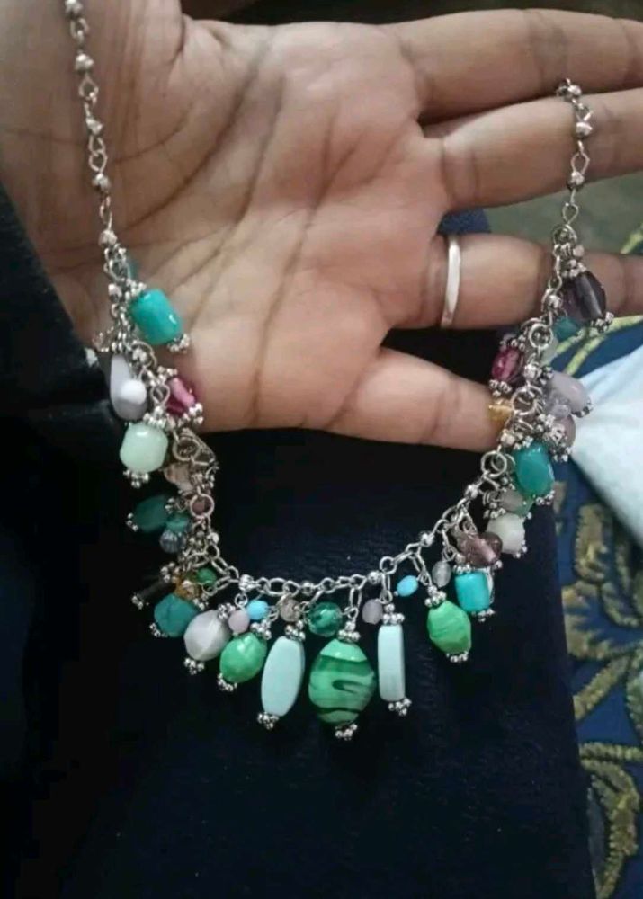 Colorful Beaded Statement Necklace