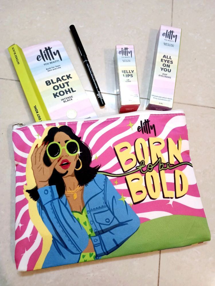 🆕Ellity Lip Gloss, Liner &amp; Kohl Combo