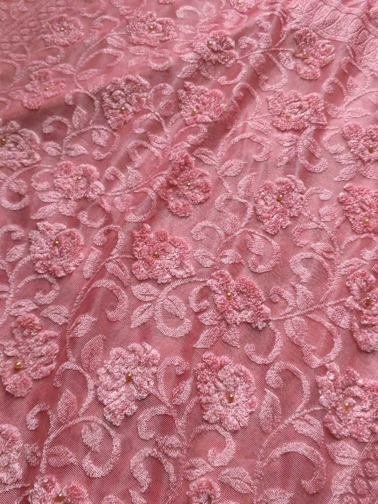 Pink Floral dupatta for women