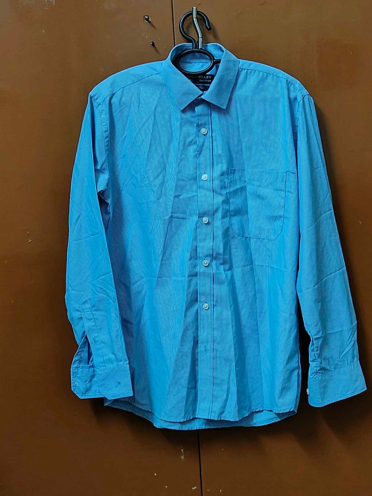 Blue Striped Formal Shirt, Johns Miller