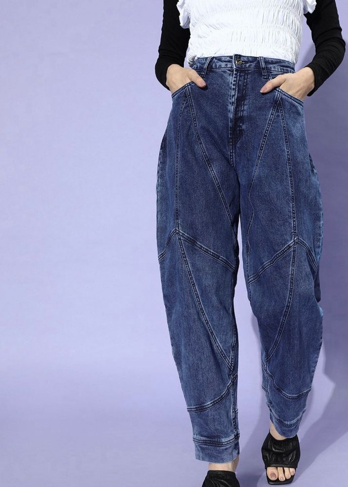 Mid Rise Slouchy Fit Stretchable Jeans