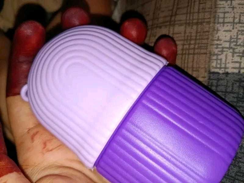 SkinSide Ice Roller for Face with Scrubber