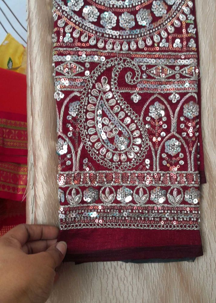 Work Blouse Paired With Beautiful Saree