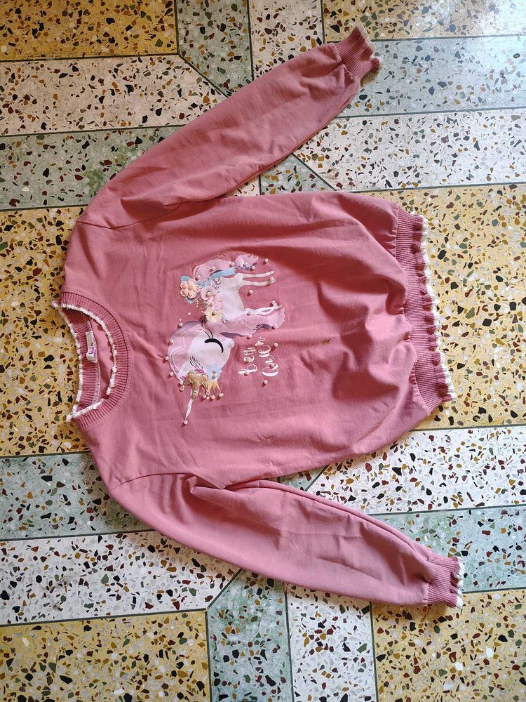 Cute Pink Korean Top