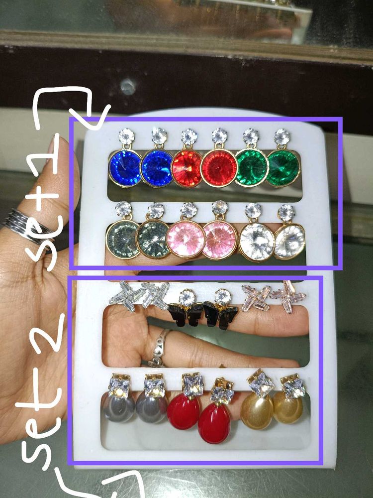 diamond earrings💎 💗💗