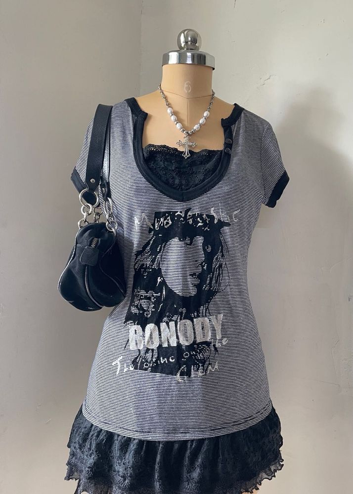 Y2K Graphic Top