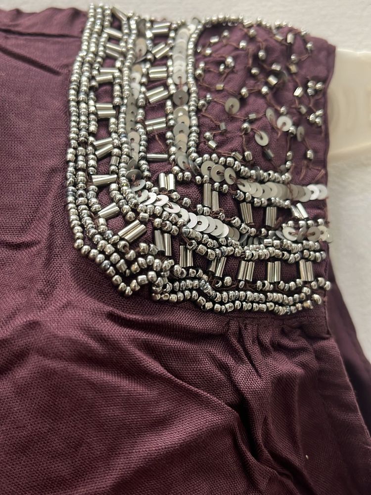 Heavy Burgundy Tunic Top