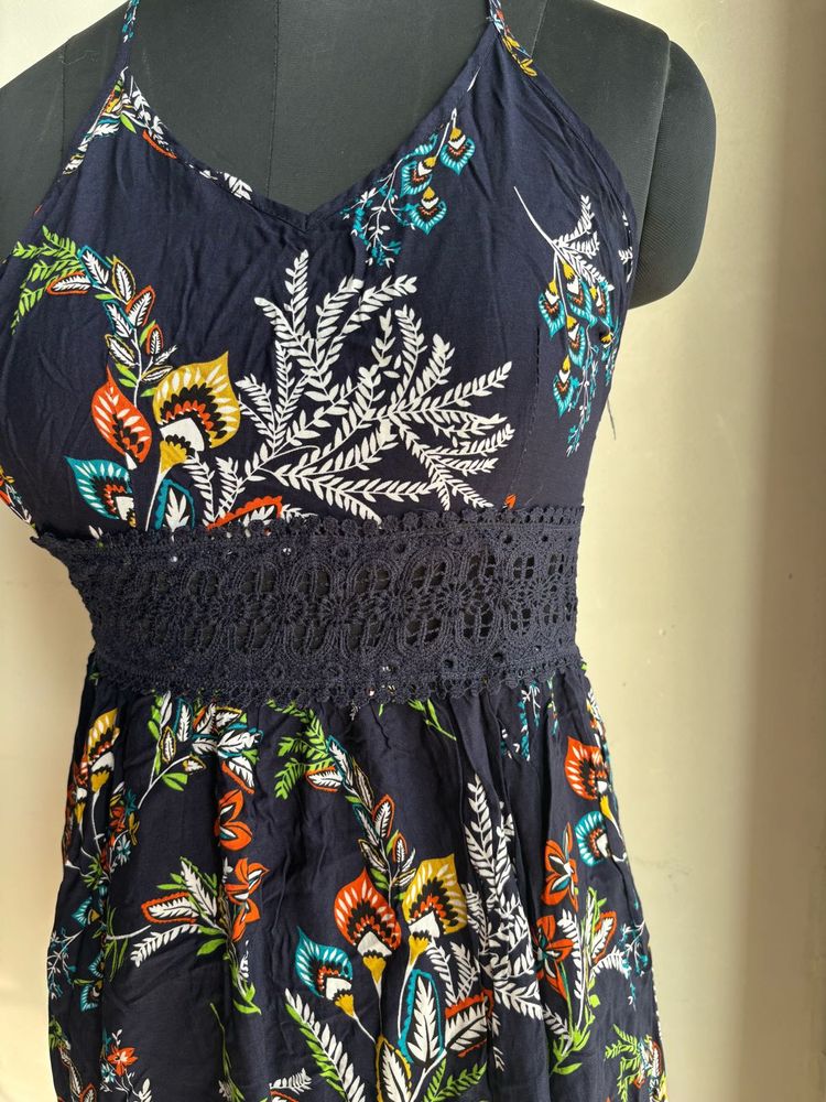 Shein Floral Sundress with back detail