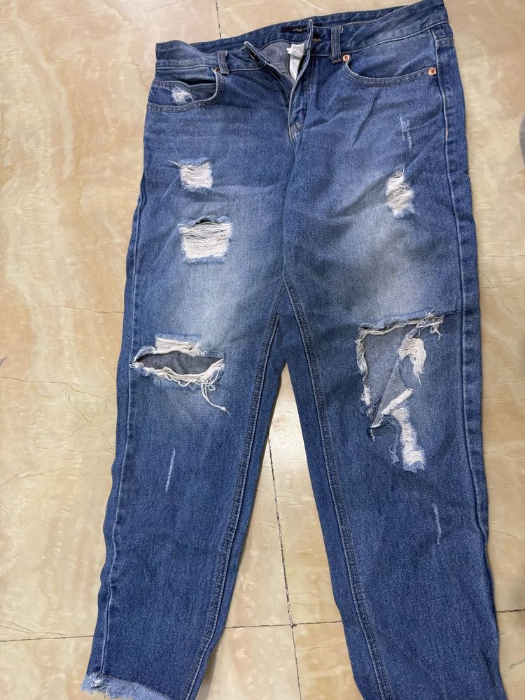Ribbed Jeans Size M