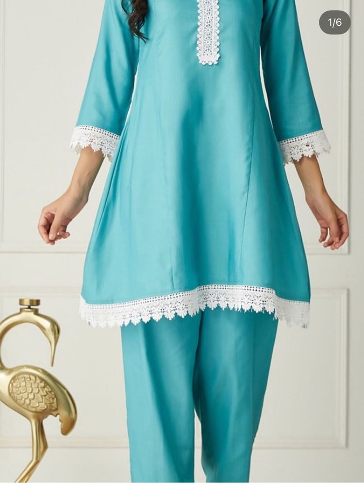 Elegant Turquoise Co ord set size L