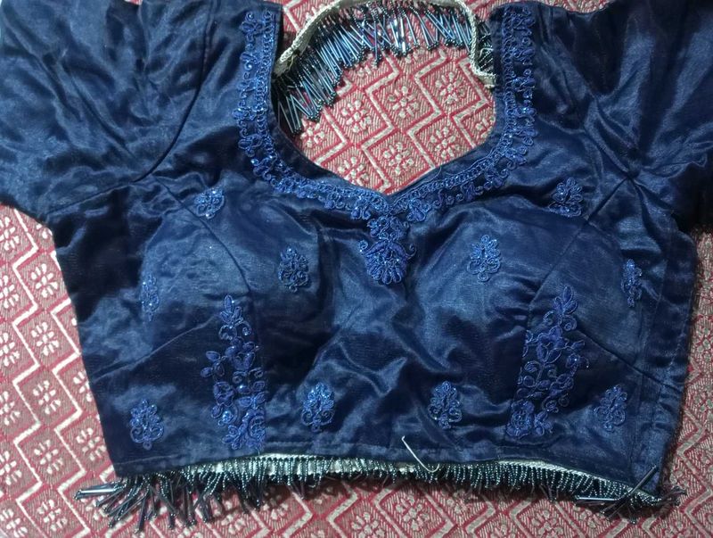 Navy Blue 🐠 Fish Cut Lehenga