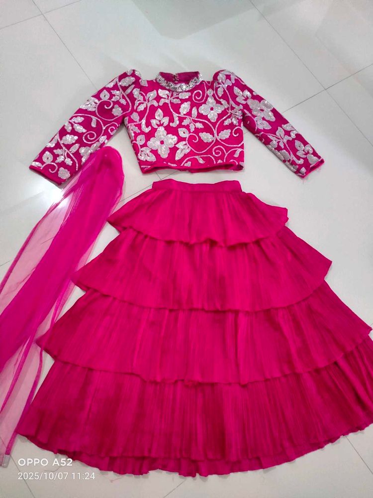 Pink Lehenga Choli Set