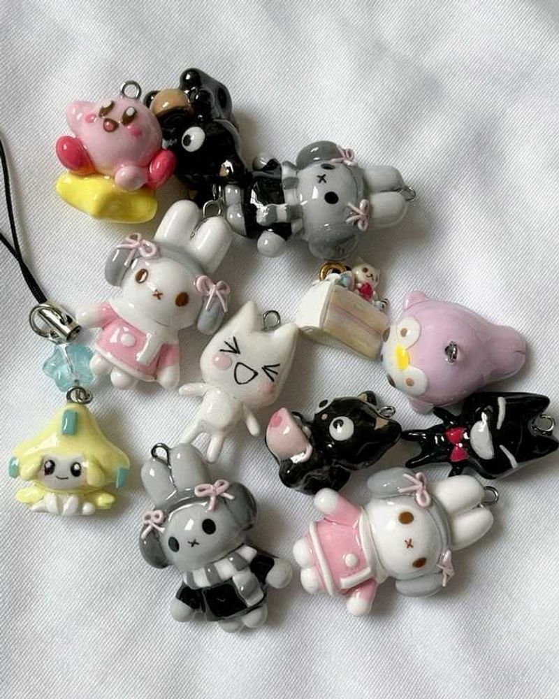 Adorable Mini Character Charms - Cute Collectibles