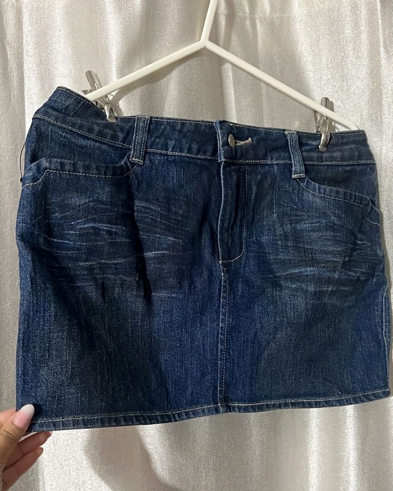 Denim Mini Skirt