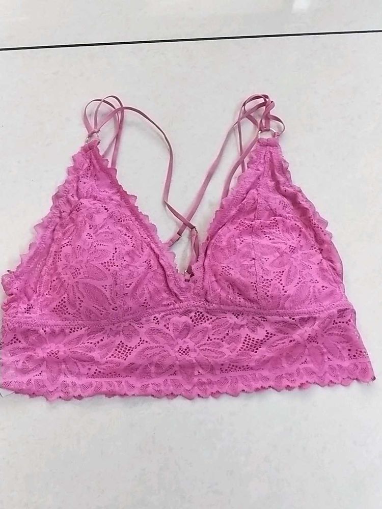 L Aerie Pink Bra