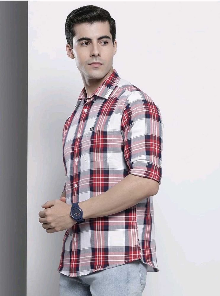 Men's Plaid Casual Shirt