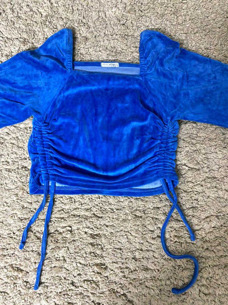Blue Velvet CropTop