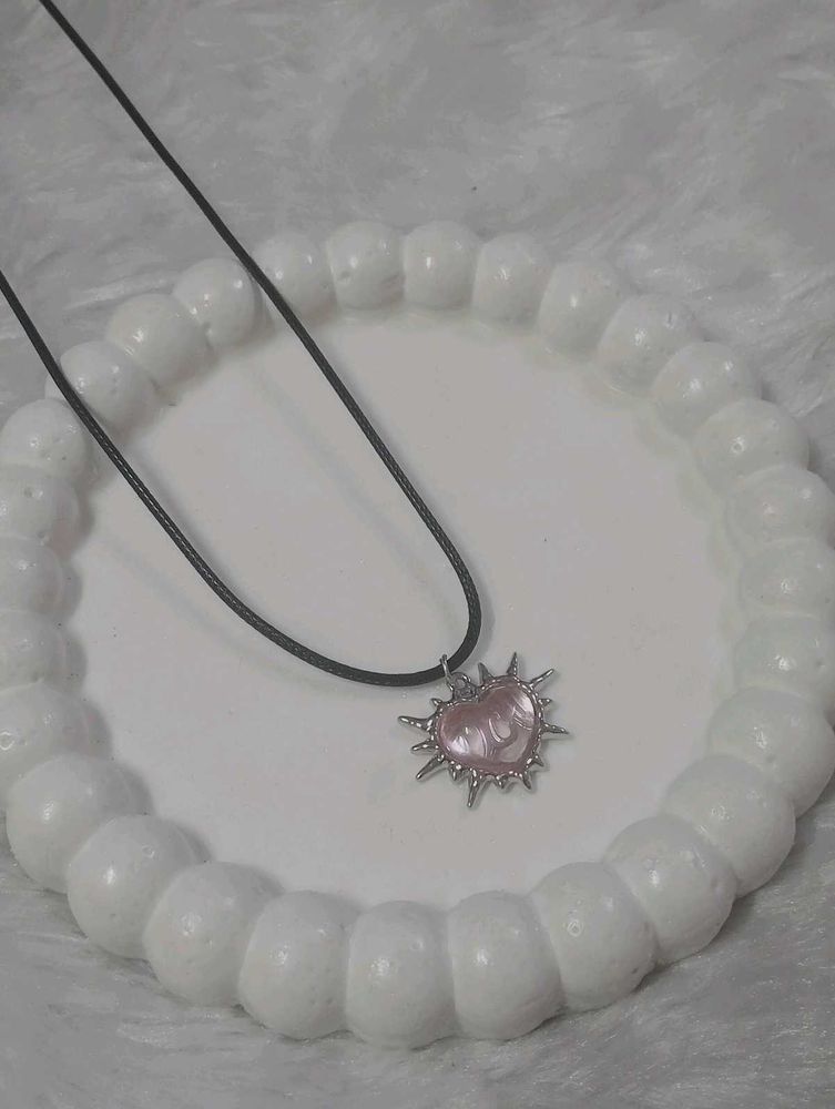 chord Heart Necklace Goth Grunge Y2k Pinterest