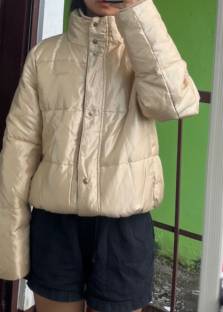 Beige Puffer Jacket