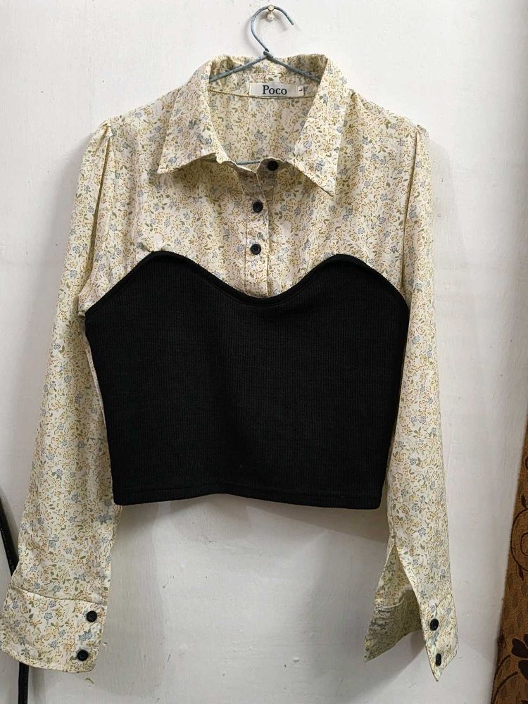 Floral Corset Style Top