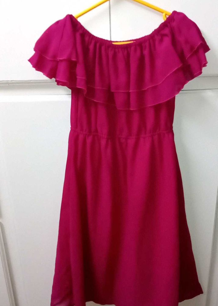 Pink Ruffle Dress