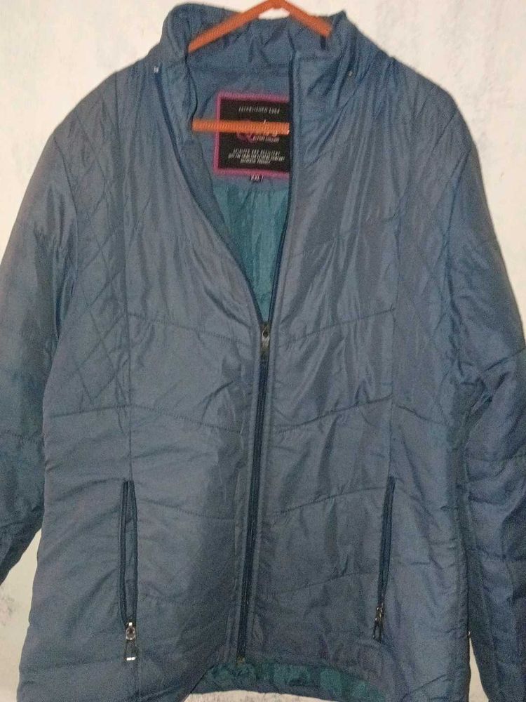 Qube Blue Puffer Jacket - Size XXL