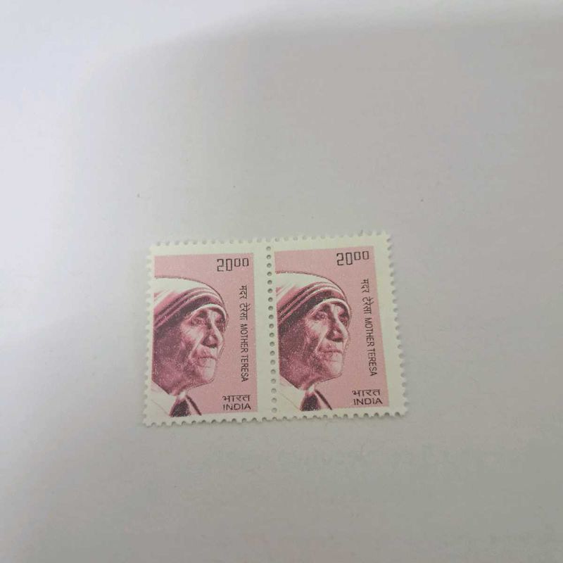 2 Mint Indian stamps: Mother Teresa