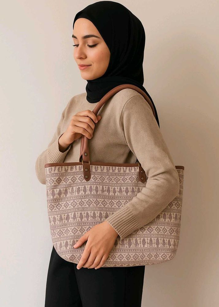 Patterned Tote Bag