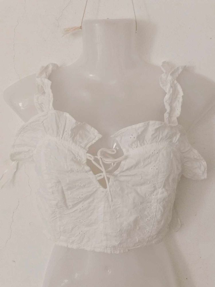 Y2K RUFFLE TOP