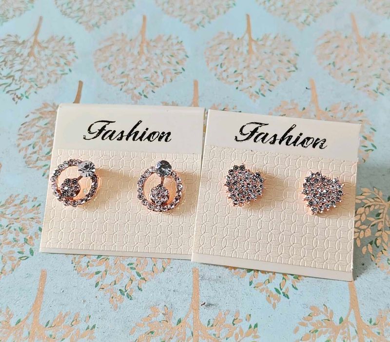 Charming Stud Earring Set (2 pair) - Unused