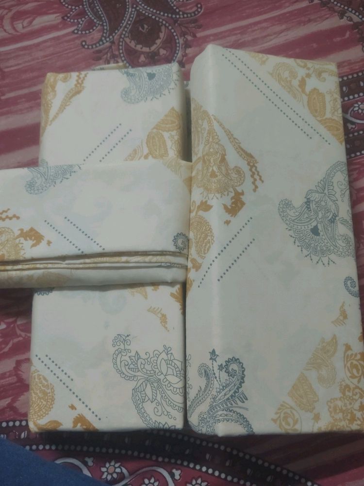 Cream Colour Double Bedsheet