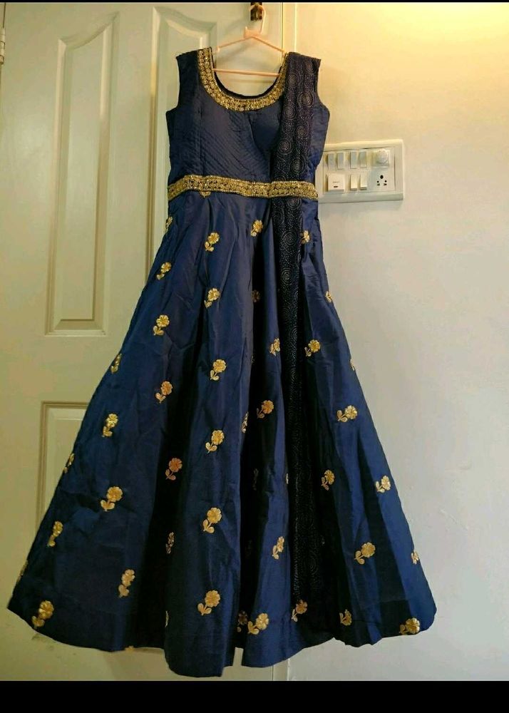 Sale Price New Elegant Blue Ethnic Gown