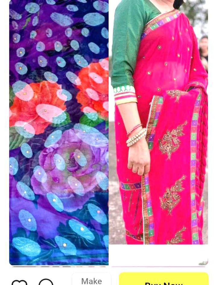 Elegant Red Saree