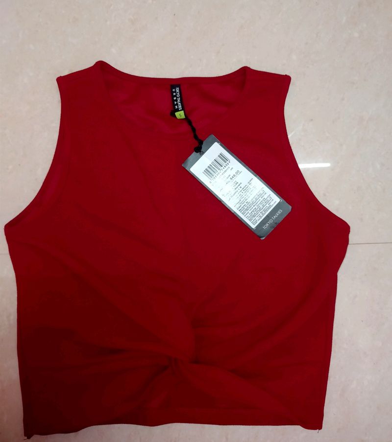 stylish crop twisted Top