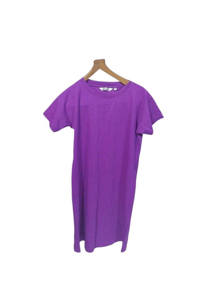 Purple T-Shirt Dress