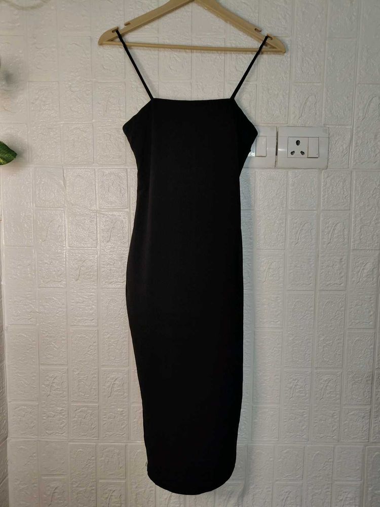 Black  Spaghetti Dress
