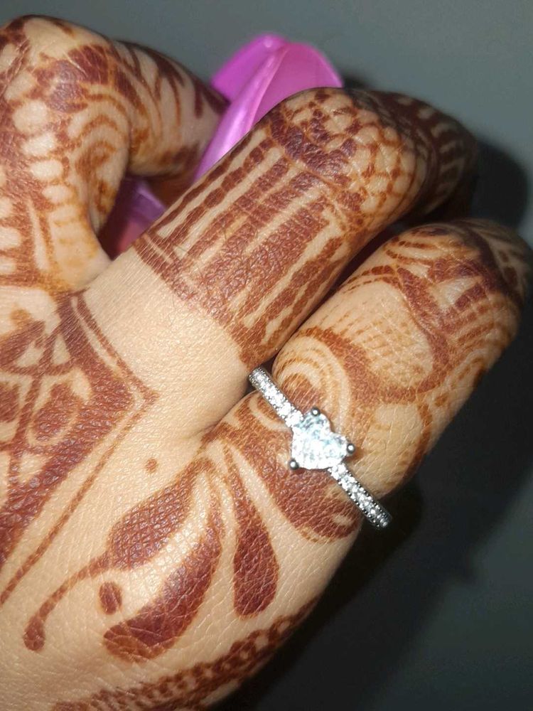 AD heart Shaped Ring