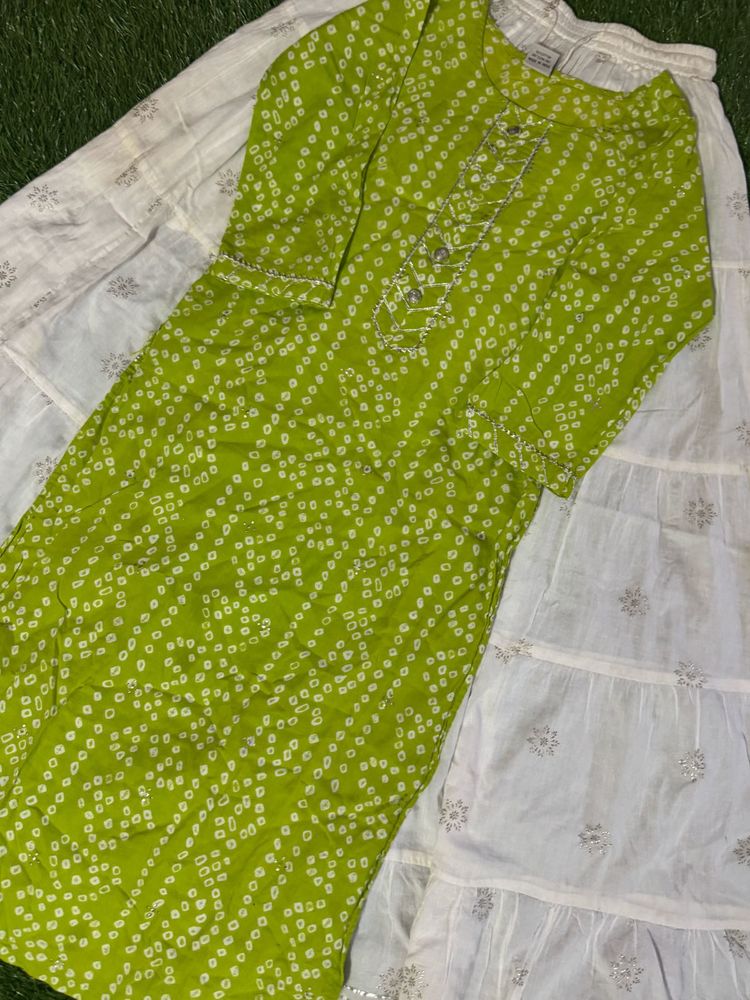 Long Skirt With Kurti Set