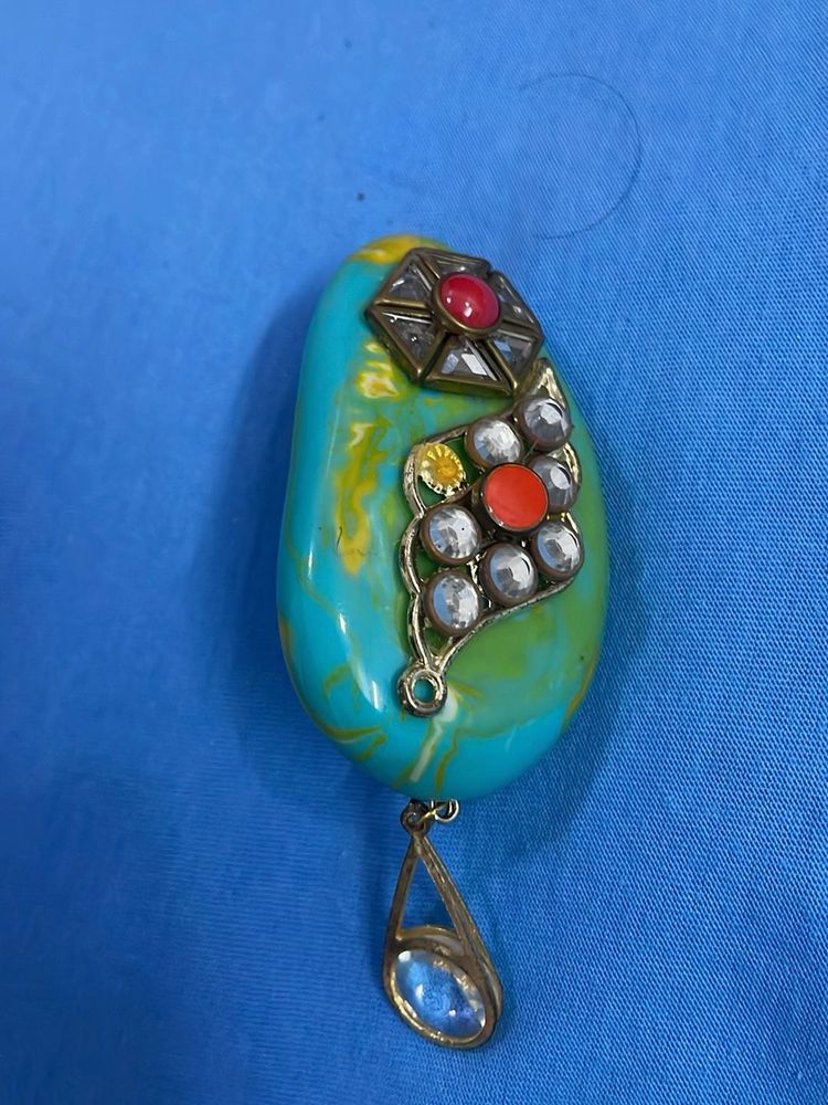 Unique Stone Broach Pin