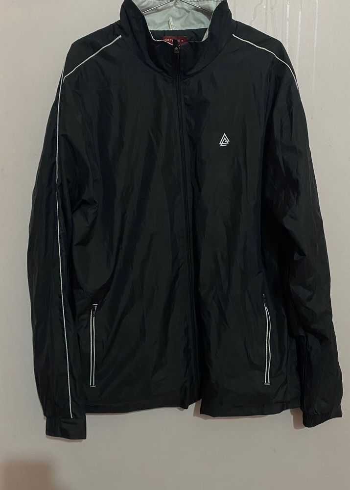 Black Windbreaker Jacket
