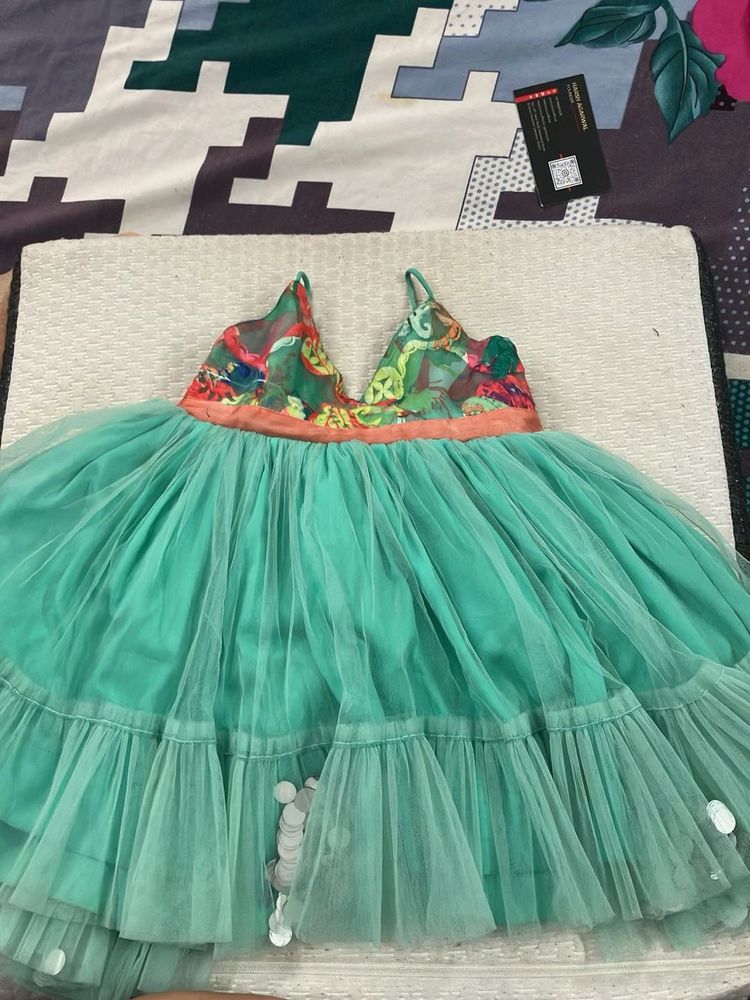 Mint Green Tulle Party Dress