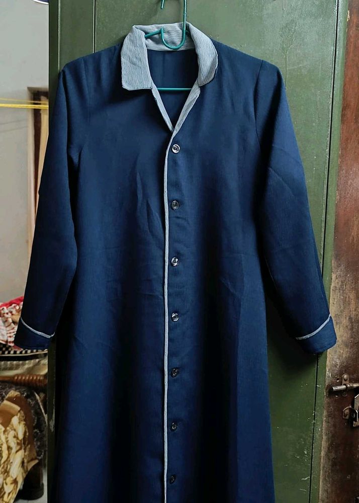 Navy Blue Collar Pardha