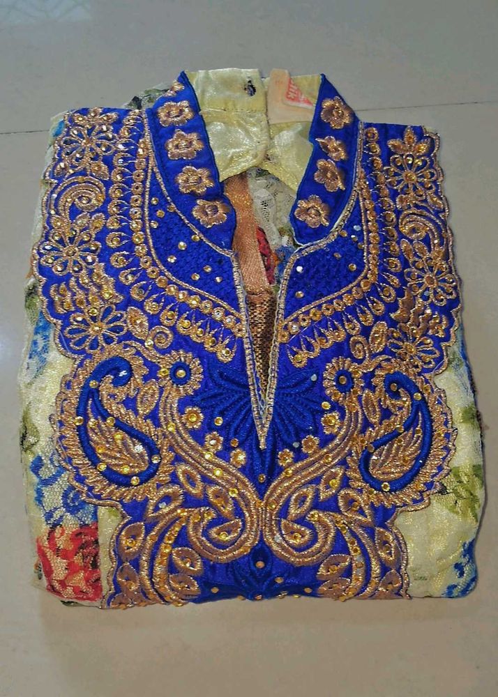 Floral Ethnic blue gown